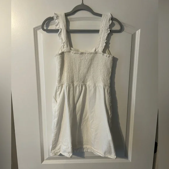 Japna White Ruffled Sleeveless Dress - Picture 4 of 4